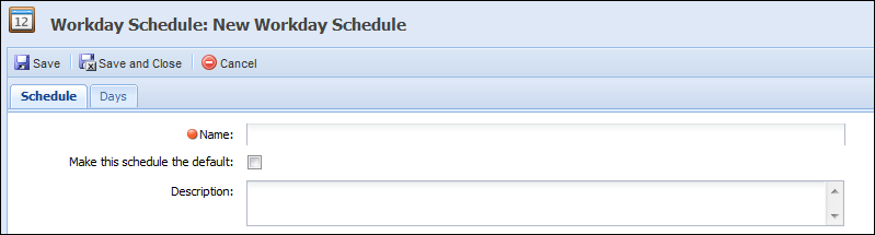 Workday Schedules